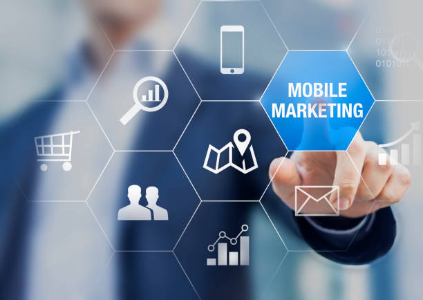 istock Mobile marketing and e-commerce data analytics concept with business person 639758366