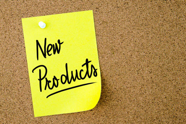 istock New Products text written on yellow paper note 639761520