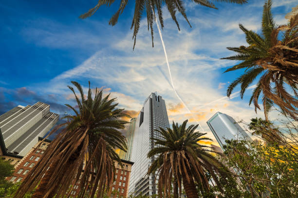 istock Downtown Los Angeles at sunset 639762076