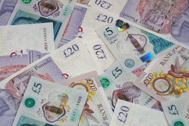 British Currency stock photo