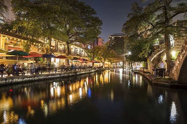 istock San Antonio Riverwalk canal at night 639765334