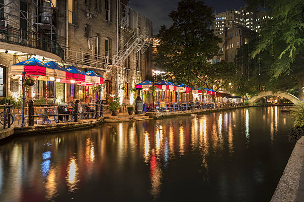 istock San Antonio Riverwalk canal at night 639765376