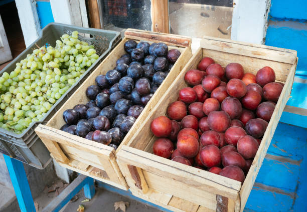 Box Fruit stock photo