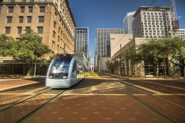 istock Downtown commute in Houston Texas USA 639766522