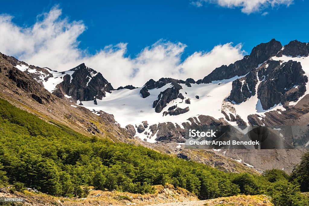 Martial Glacier at Ushuaia in Tierra del Fuego Province Argentina Stock photo of the Martial Glacier and Martial Mountains, located near the town of Ushuaia in Tierra del Fuego Province, Argentina Ushuaia Stock Photo