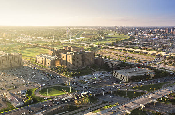istock Freeways and roads into Dallas Texas USA 639769142