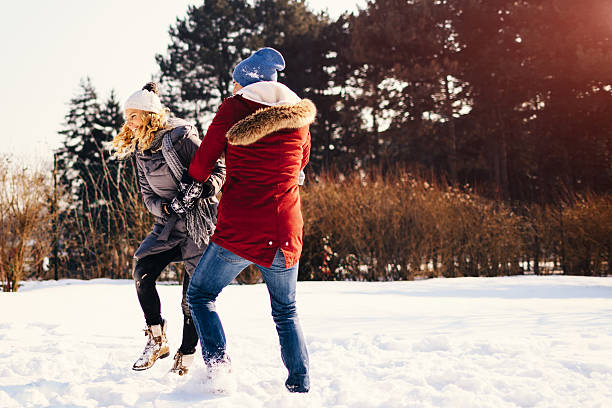 istock Smiling Couple Having Fun Outdoors At Winter 639771212