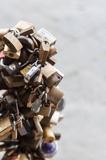 istock Love padlocks on the street 639771762