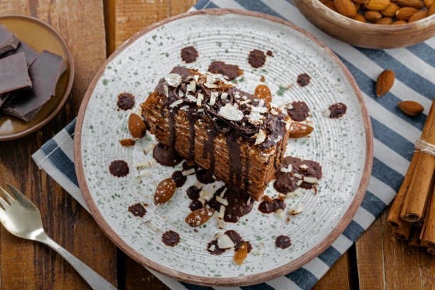 istock Chocolate Spartak cake 639773760