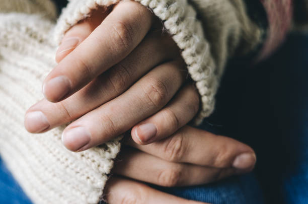 istock Woman's hands in sweater 639776762