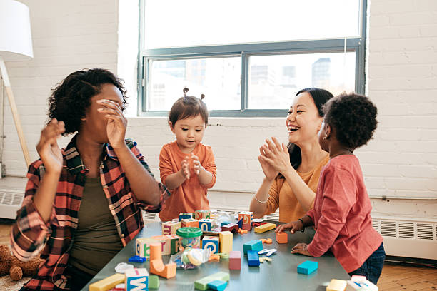 istock Toddlers and mothers play date 639780164