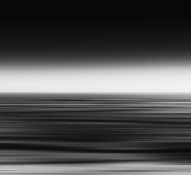 istock Horizontal vivid vibrant fresh black and white ocean landscape m 639780530