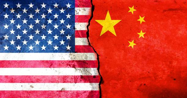 the united states against china - dirty pass imagens e fotografias de stock