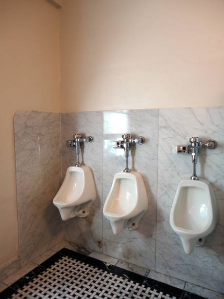 istock Three Men toilet Urinals 639784818