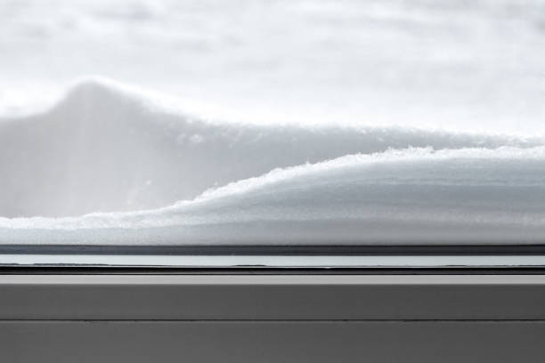 istock The snow outside the window 639785074