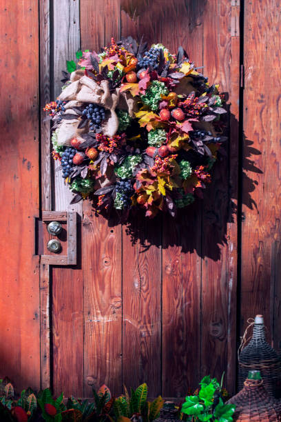 istock Autumnal Wreath - Stock image 639789066
