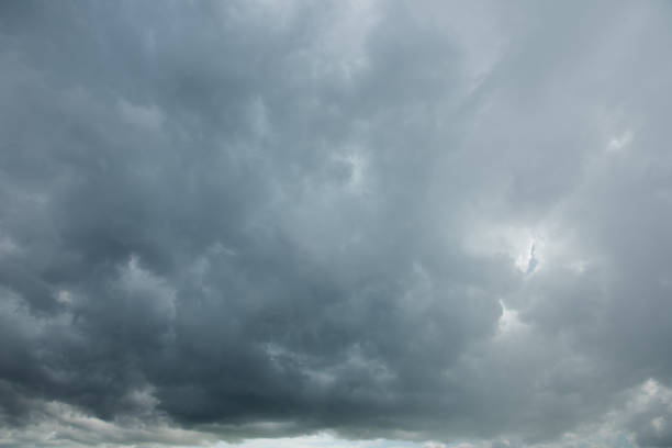 istock Dark sky and black clouds before rainy, Dramatic black cloud 639791346