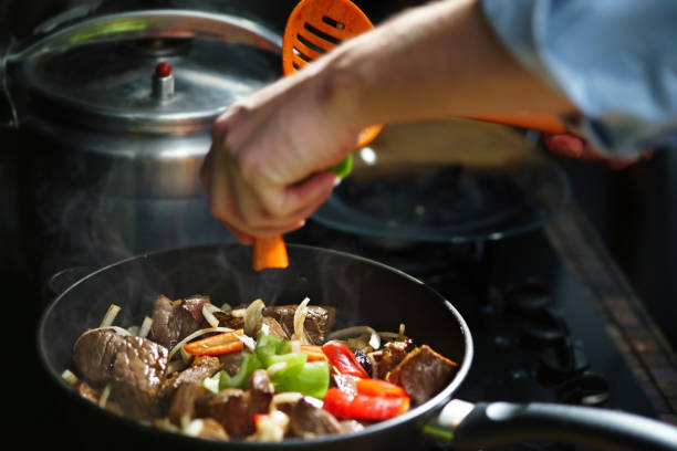 istock Cooking meat with a vegetables 639791824