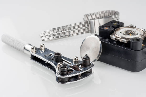 時計用ツール - watch maker work tool watch equipment ストックフォトと画像