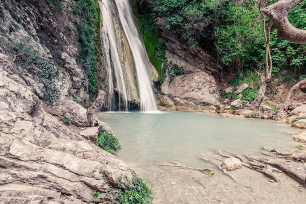 istock Neda Waterfalls among the rocks and forest, Greece 639795076