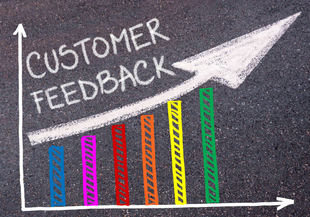 istock CUSTOMER FEEDBACK written over colorful graph and rising arrow 639796308