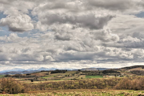 istock Plowed land in Aude,France 639799552
