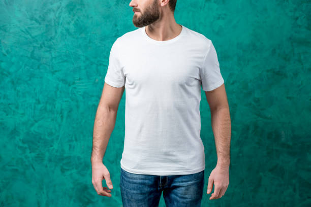 istock Man in white t-shirt 639800654
