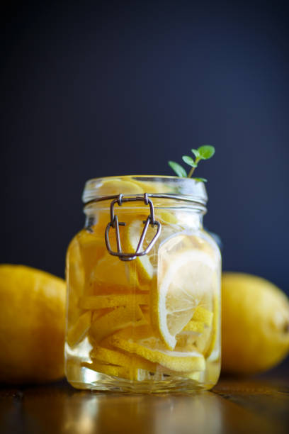 istock Pickled lemons in sugar syrup 639800850