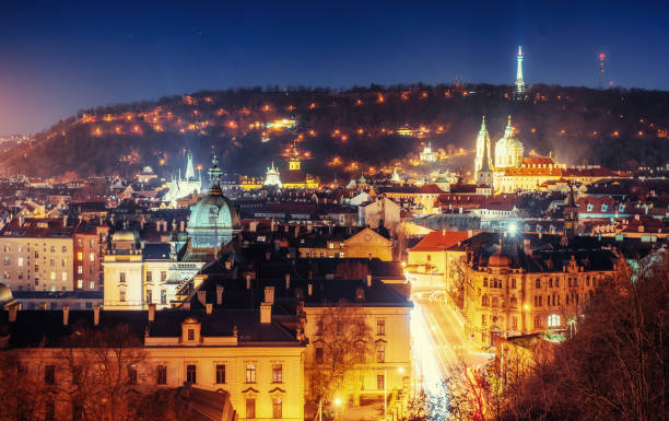 istock View of night Prague, Czech Republic 639801158