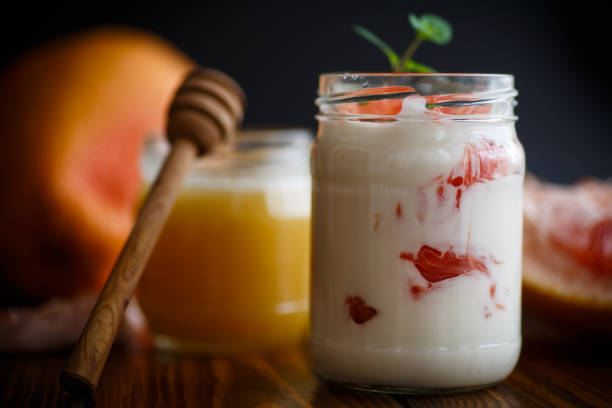 istock Greek yogurt with grapefruit 639802618