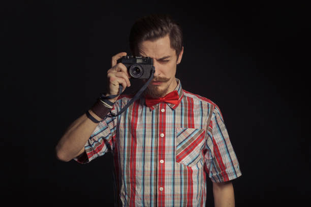 istock Portrait of bearded hipster 639803722
