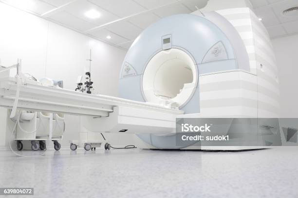 Mri Machine Is Ready To Research In A Hospital Stock Photo - Download Image Now - Tomography, CAT Scan, MRI Scanner