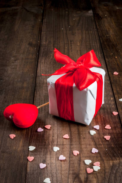 istock Gift with decoration for Valentine's Day 639806704