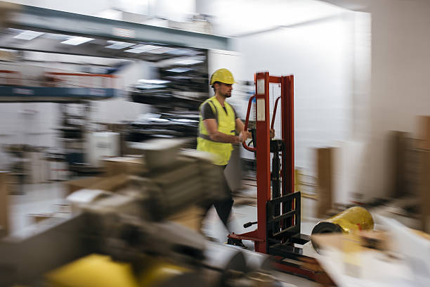 istock Working in production hall 639808118
