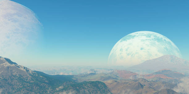 istock Landscape of an alien planet 639812226