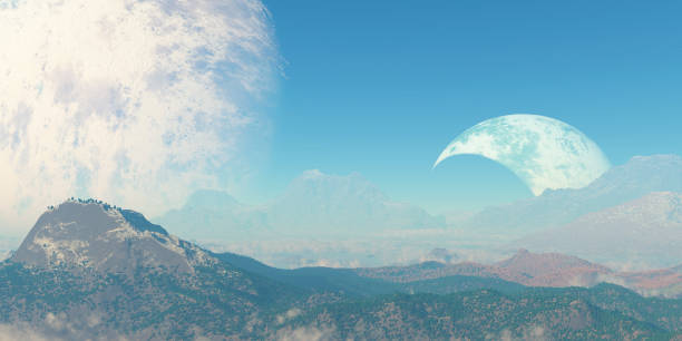 istock Landscape of an alien planet 639813524