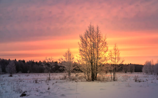 istock Fantastic dawn landscape in a colorful sunlight.  Instagram toning effec 639813954