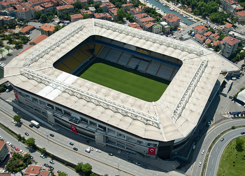 Istanbul,Turkey - May 29, 2012: The aerial view of Sukru Saracoglu Stadium and the home ground for Fenerbahce SK in Kadikoy district of Istanbul, Turkey