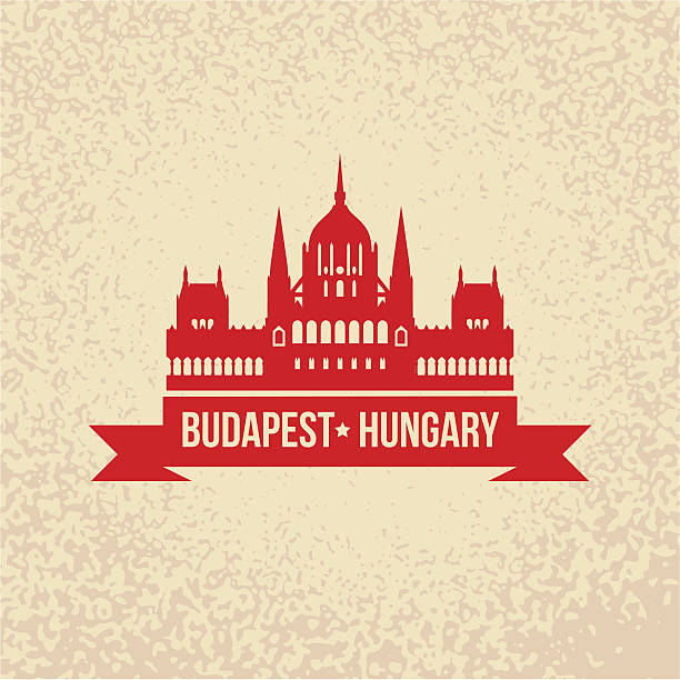 ilustraciones, imágenes clip art, dibujos animados e iconos de stock de edificio del parlamento húngaro. el símbolo de budapest, hungría. - budapest parliament building hungary government