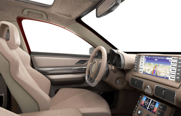 istock dashboard of modern brand new car with windows 3d render 639816820