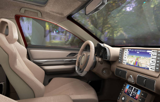 istock dashboard of modern brand new car with windows 3d render 639816914