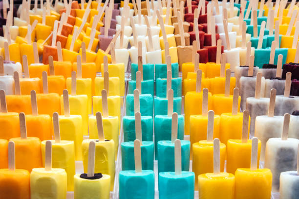 Variety of ice creams