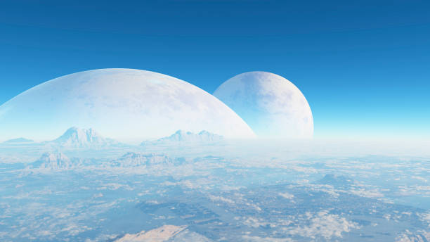 istock Landscape of an alien planet 639818014