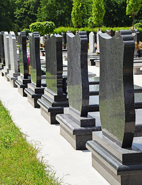 Tombstones in the public cemetery