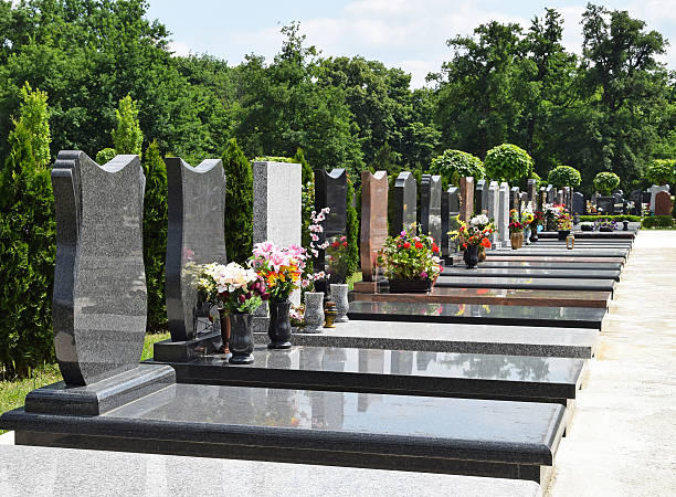 istock Tombstones in the public cemetery 639820582