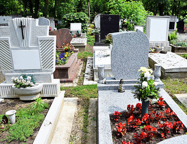 istock Tombstones in the public cemetery 639821006