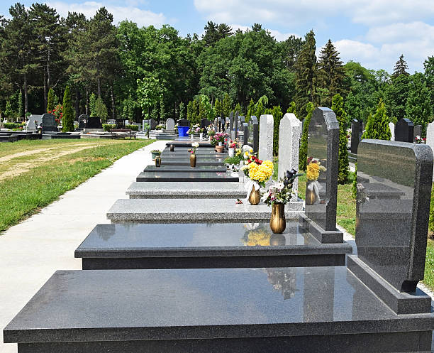 istock Tombstones in the public cemetery 639822416