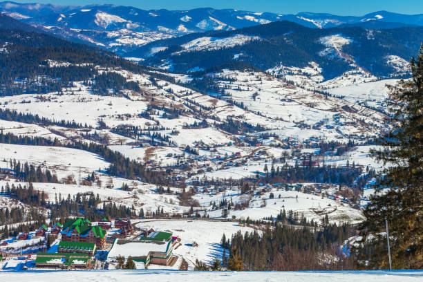 istock beautiful winter mountains, skiing resort 639826484