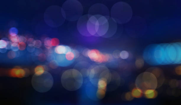 istock Colorful defocused bokeh lights in blur night background 639827052