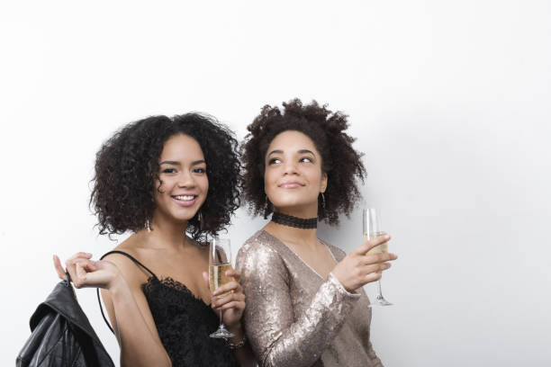istock Stylish young female friends having fun together 639828622